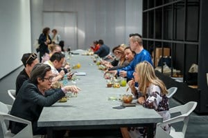 Lunch, Day 1. FIELD MEETING Take 6: Thinking Collections (25 January 2019), in collaboration with Alserkal Avenue, Dubai. Courtesy of Asia Contemporary Art Week (ACAW).